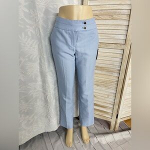 Andrew Marc Light Blue high rise Straight Leg dress  Pants